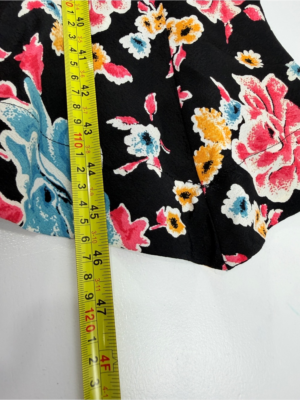 Maeve Anthropologie Black‎ Floral 100% Viscose Midi Sun Dress Sz 4 - Picture 11 of 14
